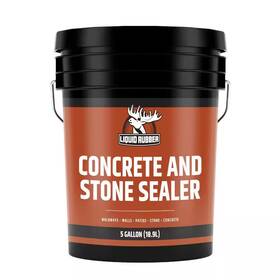 Liquid Rubber 445012749722 Concrete And Stone Sealer 5 Gal. Clear Satin Water Repellent For Driveways Pati
