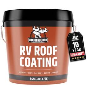 Liquid Rubber 628421141012 Rv Roof Coating - Solar Reflective Sealant Trailer And Camper