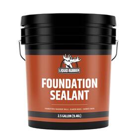 70602 Liquid Rubber Basement And Foundation Repair Sealant Waterproofing Black 2.5gallon