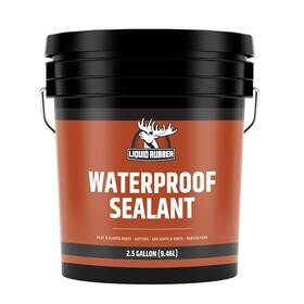 72602 Liquid Rubber Waterproof Sealant Flexible Protective Membrane Black - 2.5 Gallon