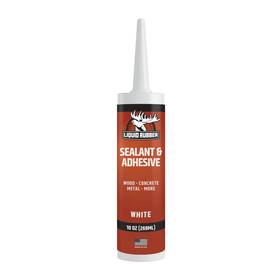 75511ca Liquid Rubber Caulk - Hybrid Adhesive And Protective Sealant White 1 Pack