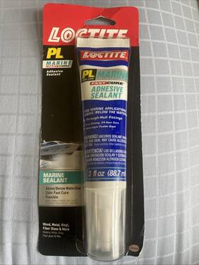 Loctite 079340649163 Pl Marine Fast Cure Adhesive Sealant 3 Ounce Tube