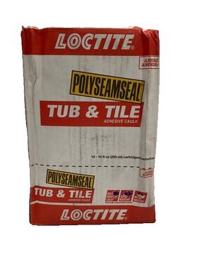 Loctite 079340651289 Polyseamseal Tub And Tile 10 Oz. Latex Caulk Sealant Almond Case Of 12