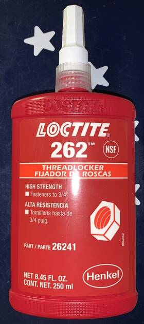 135375 Loctite 26241 Genuine Usa 262 250ml High Strength Threadlocker 07/24