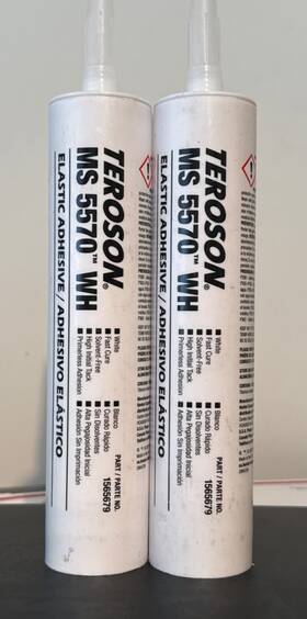 1565679 Loctite 2 Cartridges Teroson Ms 5570 White Elastic Adhesive 10.1 Oz./ Ea