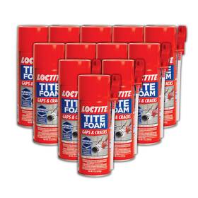 1988753-12 Loctite Tite Foam Gaps Cracks Spray Sealant 12 Fl Oz Can Pack