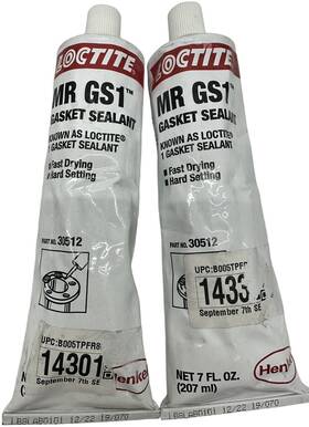 234887 Loctite Lot Of 2 Fast Dry Rigid Cure Gasket Sealant -65 To 400 Degrees F