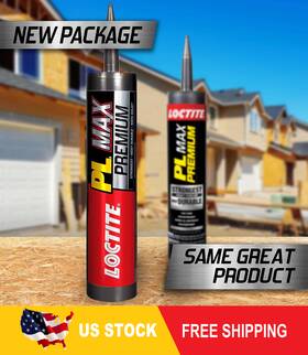 2474240 Loctite Pl Premium Max Construction Adhesive 9 Fl Oz Cartridge 1 Pack