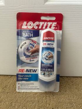 Loctite 2489527 Re-new Kitchen And Bath Specialty Silicone Sealant White 3.3 Fl Oz