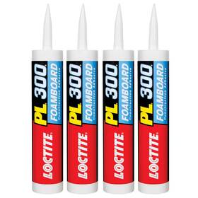 Pl300 Loctite 313029619611 Low Voc Foamboard Adhesive Board Foam Cartridge 10 Oz 4 Pack
