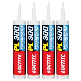 Pl300 Loctite 313047352385 Low Voc Foamboard Adhesive Board Foam Cartridge 10 Oz 4 Pack