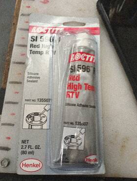 492001 Loctite Si 596 Rd Rtv Red High Temp 80 Ml Tube 9178