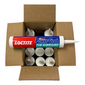 Loctite 693045454626 Power Grab Tub Surround Adhesive 12-pack 10.1oz Waterproof Strong Hold