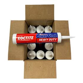Loctite 693045454640 Power Grab Heavy Duty Construction Adhesive 12-pack 9oz Strong Bond