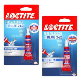 Loctite 785614589027 Heavy Duty Threadlocker 0.2 Oz Blue 242 Single 2 Pack