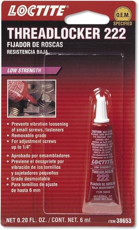 Crktb0002kktt0 Loctite 222 Threadlocker For Automotive High-temp 0.2 Ounces Purple