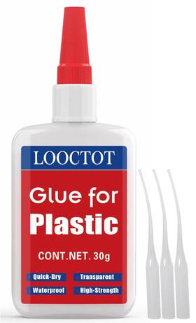 Looctot 756593186842 30g Plastic Glue For Repair Super Instant Used Bonding