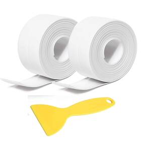 Lunnte 747556353999 Caulk Strip Tape White Pvc Waterproof Self-adhesive Sealing For Kitchen