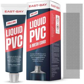 Lupo Global 060617001116 East Bay Heavy Duty Liquid Vinyl Repair Patch With Reinforcing Mesh Cord Vi