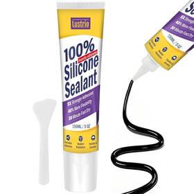 Lustrio Sarl 797606643013 High-strength Silicone Sealant And Adhesive - 100% Waterproof Flexible Caulk For