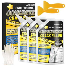 700g-grey Luvboate Model Concrete Crack Filler 4.5lb High Elasticity Self Leveling Cement Fille