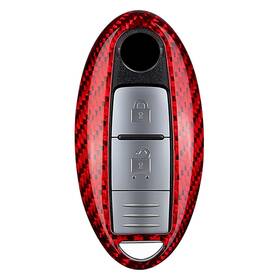 M.jvisun-kc-c80019rca M.jvisun Genuine Carbon Fiber Key Fob Cover For Nissan 370z Altima Armada Frontier Gt-