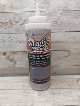 Magic Crack Filler 850007660154 Gray 1.4 Lb Bottle - Easy No-mess Repair For Concrete