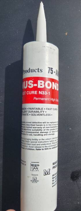 75-amfc Manus-bond 2 Pack - Fast Cure Adhesive Sealant Truck Body Caulk N33-1