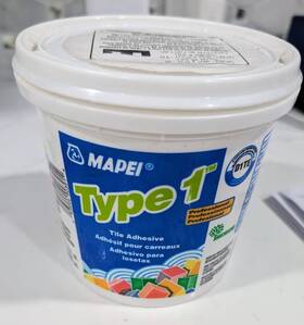 Mapei 093994903914 Type 1 Tile Adhesive Quart Premixed Opened 90% Remaining