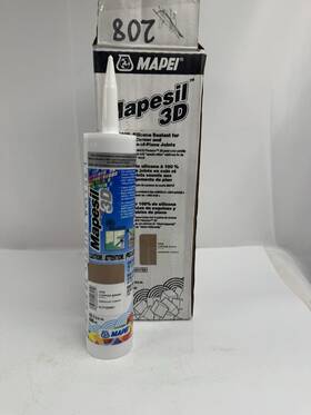 6ut020891 Mapei Mapesil 3d Silicone Sealant Copper Dawn #208 10.1 Oz