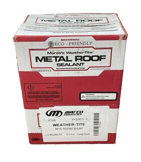 Wt-gn80 Marco Industries Marcos Weather-tite Metal Roof Sealant Forest Green Paintable