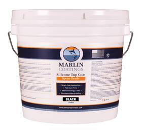 Marlin Coatings 445009432491 Silicone Roof Sealant Self Leveling Waterproof 1 Gallon Black