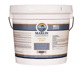 Atc-gry-1g Marlin Coatings Acrylic Roof Coating Rv - Premium Elastomeric Waterproof Se