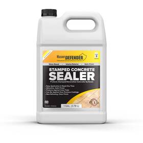 Masonrydefender 709057000451 Stamped Concrete Sealer 1 Gal - Clear Water-based Satin Finish For