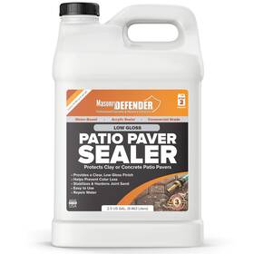 Masonrydefender 709057000871 Low Gloss Patio Paver Sealer - Clear Water-based Sealant For Pavers And N