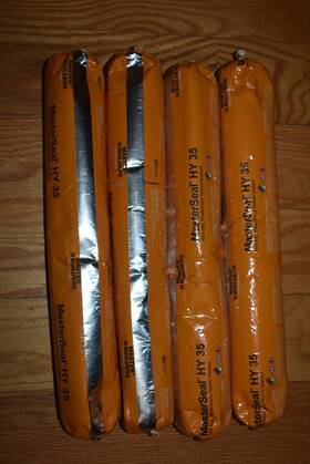 Hy35 Master Builders Lot Of 4 Masterseal Hy 35 Non Sag Elastomeric Hybrid Sealant 20 Oz Sausage Tube