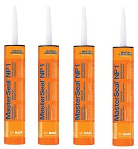 Master Builders Solution 301152604109 4 Pk Masterseal Np1 White High Performance Polyurethane Sealant 10.1 Fl Oz
