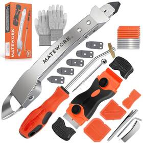 Mt9021 Matework Caulking Tool Kit Stainless Steel Caulk Remover Set Silver
