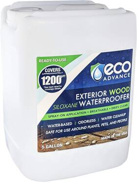 Eawood640pd Ments Inc. Exterior Wood Siloxane Odorless Spray-on Application Waterproofer Water Repellen
