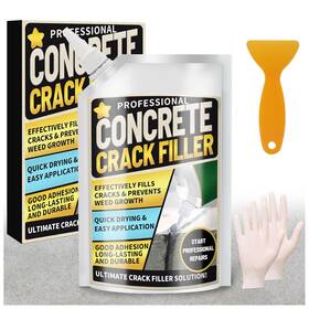Meuvcol 711181331790 Concrete Crack Filler 3.3 Lb High Elasticity Cement Gray Self Lev