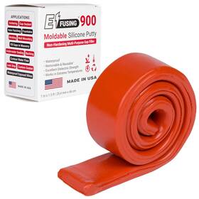 Midsun Specialty Products E900-014 900 Moldable Silicone Putty - Orange Red