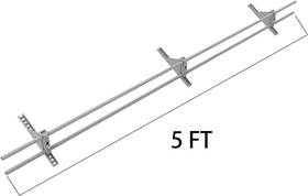 Mieux Life 919302209537 Snow Guard Railing 5ft Ice Guards For Metal And Wood Roofs Stop