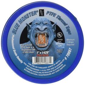 70887 Millrose Blue 1-inch Mill-rose Monster Ptfe Pipe Thread Sealant Tape X 1