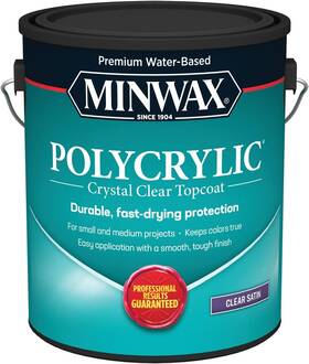 13333000 Minwax 1 Gal 13333 Clear Polycrylic Water-based Gallon Pack Of
