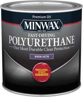 230104444 Minwax Store 1/2 Pt 23010 Clear Fast-drying Oil-based Pint Warm Satin