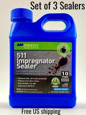 Miracle Sealants 753927516504 511 Impregnator Penetrating Sealer 32 Oz Set Of 3