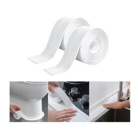 Mismetalltu 796647802946 White Caulk Tape For Bath And Kitchen 2 Rolls Caulking Sealant Strip B