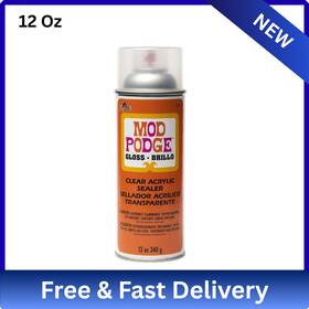 Cs200307 Mod Podge Acrylic Sealer Spray Clear Gloss 12oz Water-resistant Dries Crystal