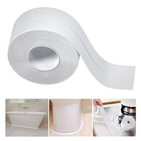Jb2-01 Mokluord White Waterproof Caulking Tape 38mm X 3.2m Self-adhesive Sealant Strip For Ba