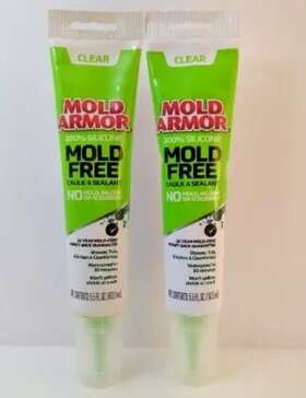 Fg572 Mold Armor 2 Tubes Clear- 5.5 Oz Free Silicone Kitchen Bath Caulk And Sealant